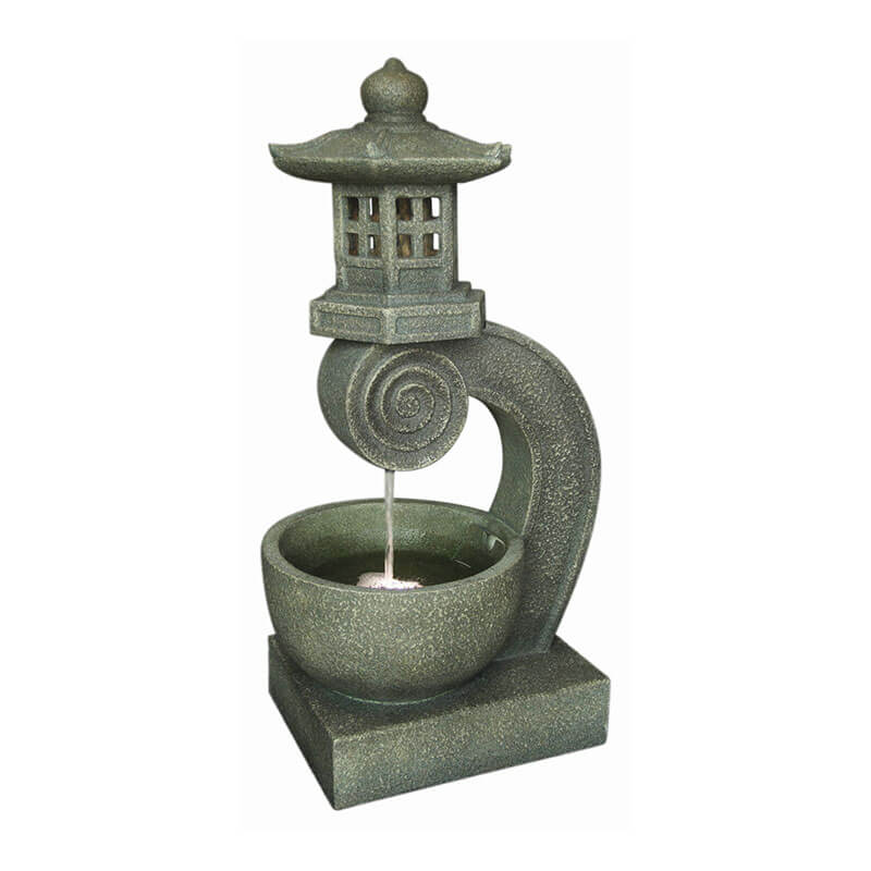 fontaine pagode japonaise