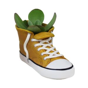 Pot en forme de chaussure jaune