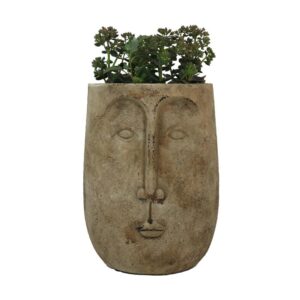 Pot en céramique visage long