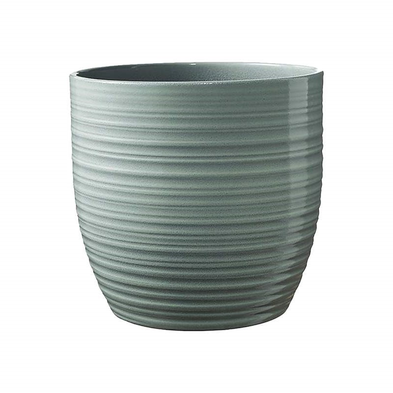 Pot Bergamo vert menthe lustré