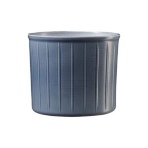 Pot Laos bleu gris lustré