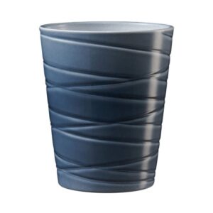 Pot pour orchidée Singapur bleu gris lustré