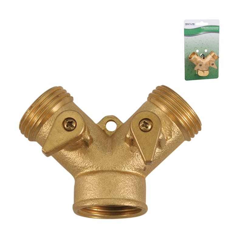 Raccord double pour tuyau d'arrosage