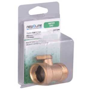 Vanne d'arrêt simple en laiton