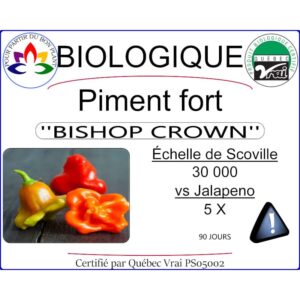 Plant de piment fort Bishop Crown