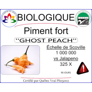 Plant de piment fort Ghost Peach