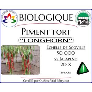 Plant de piment fort Thunder Mountain Longhorn