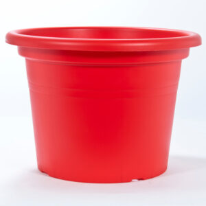 Pot Cilindro rouge plastique