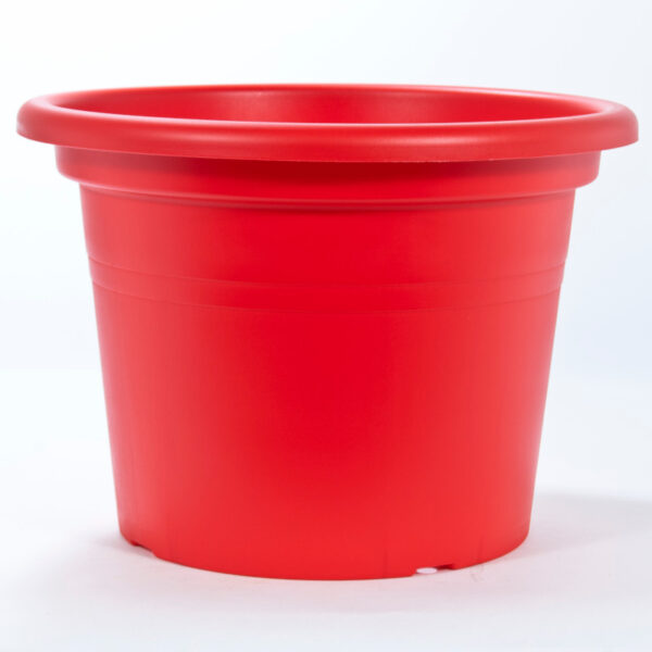 Pot Cilindro rouge plastique