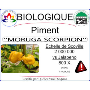 piment fort moruga scorpion jaune